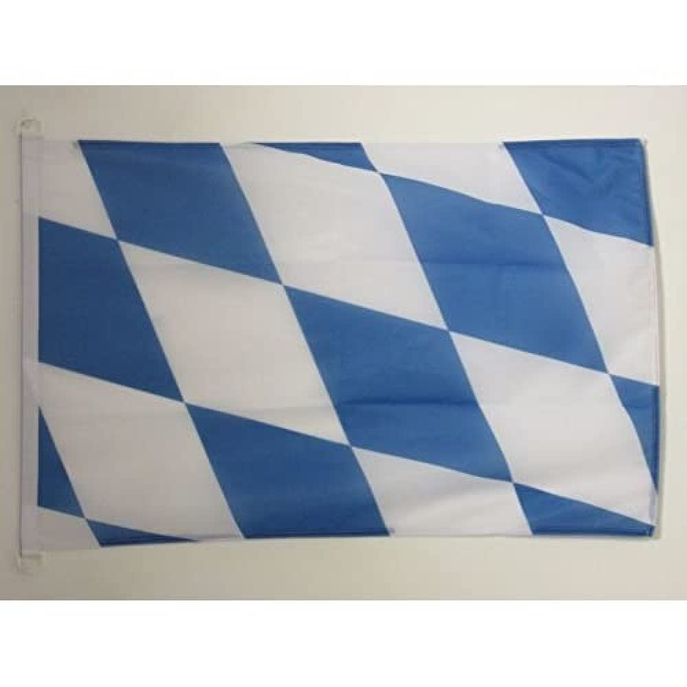 AZ FLAG Bavaria Nautical Flag 18'' x 12'', Germany, German region of Bavaria flags 30 x 45 cm, Banner 12x18 in for boat