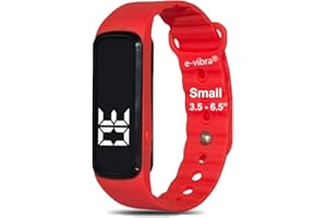 E-VIBRA 8 Alarm Vibrating Alarm Watch Medical Reminder Watch - with Timer and 8 Daily Alarms (Red-Small)