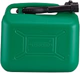 Draper 10L Plastic Petrol Can with Flexible Spout Green view 2
