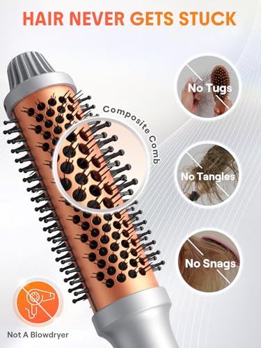 Sheglam - It-Curl Thermal Blowout Brush - 2-in-1 Hair Dryer & Volumizer, Ionic Hot Air Brush for Curling, Straightening & Styling, Fast Heat, Frizz Control (38mm)