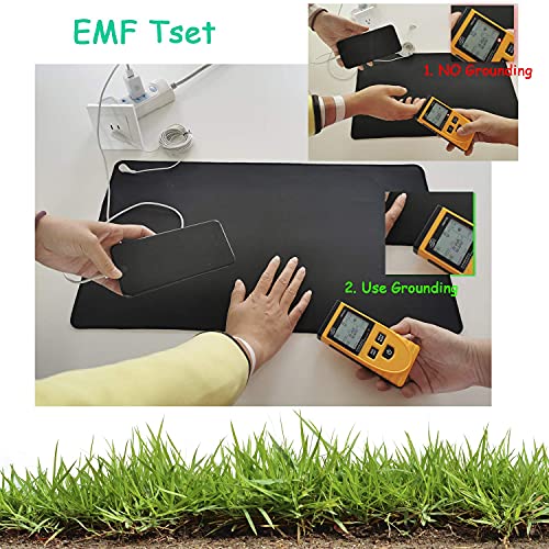 CONDUCTIVE Brand Grounding Mat Pad Kit with Grounded Cord, 23.6"x 13
