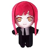 JCvCX Red Hair Girl with Black Overcoat Plush Toy