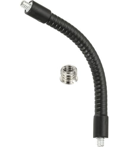 Lot De 2 Cols De Cygne Métal 8 Pouces - Filetage Mâle 1/4-20 - Pour Micro, Caméra Action, Téléphone