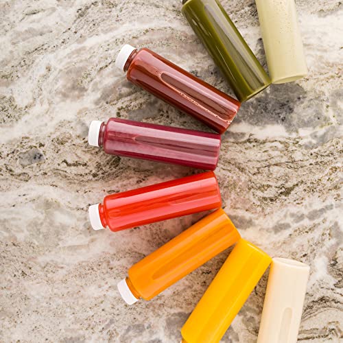 12 Ounce Juice Bottles, 100 BPA Free Empty Plastic Bottles Recyclable