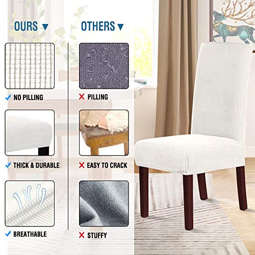 H.VERSAILTEX Stretch Dining Chair Covers Set of 2 Chair Covers for