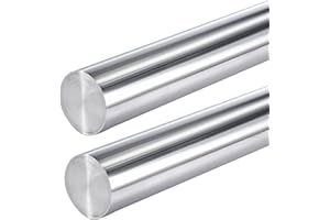 YLJNGUS 2PCS 1 x 13 inch 6061 Aluminum Rod - 13" Long Solid T6 Aluminum Round Bar 1 inch(25 MM) Diameter Extruded Lathe Bar Stock for Industrial, DIY Craft