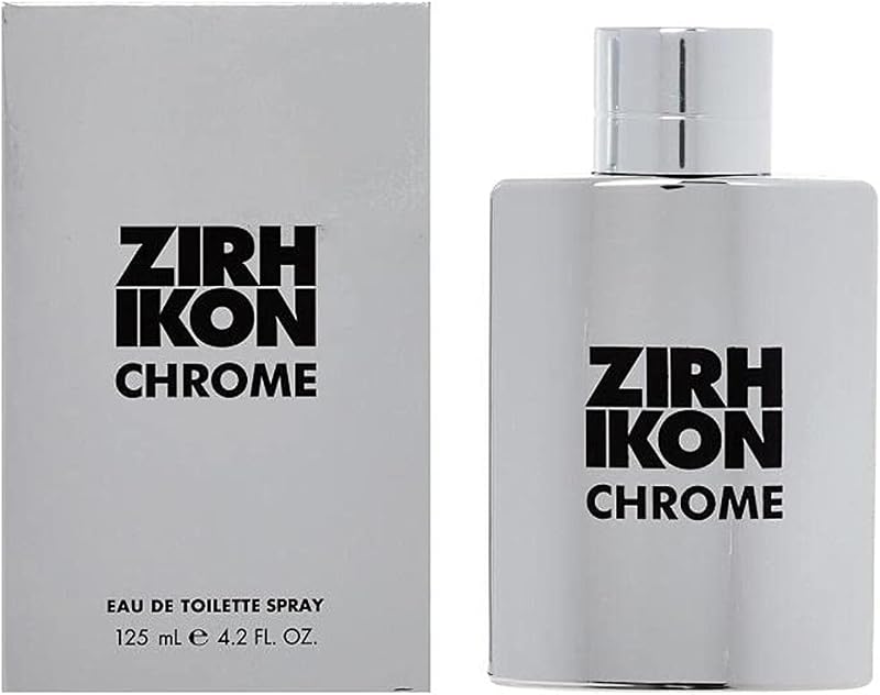 Zirh Ikon Chrome Eau de Toilette 125ml Woody Spicy Fragrance Men New