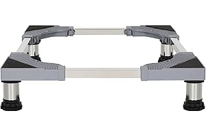 Kokorona Washing Machine Stand Mini Fridge Stand with 4 Strong Feet (5.1-6.3in High), Adjustable Refrigerator Base Multi-Functional Washer Dryer Pedestals, Max Load 330LBS