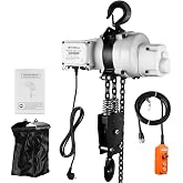 ANBULL 2200lbs Electric Chain Hoist, 110V Single Phase Overhead Crane Hoist, w 10 ft FEC DT Grade Carburized Double Chain, Two 360&deg; Rotatable Hook, for Garage Ceiling(1Ton)