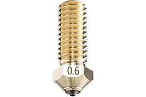 DUROZZLE Diamond PCD Tip 3D Printer Nozzles, Hardened High Precision for QIDI X-Max3 / X-Smart3 / X-Plus3 3D Printer (QIDI, 0.6mm)