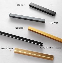 Shozafia 5 Pack Gold Cabinet Pulls - Brushed Brass
