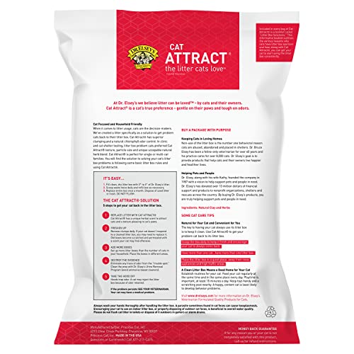 DR. ELSEY’S® CAT ATTRACT® CLUMPING CLAY CAT LITTER 18-LB. BAG
