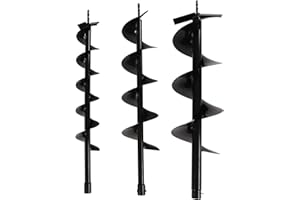 NOLANTISI Earth Auger- 4"/6"/8" Bits Hole Digger for 52cc Digger, Digging Earth- 2.3HP Gas Powered Post Hole Digger Ground Fence 2-Stroke Single Cylinder Gasoline Engine