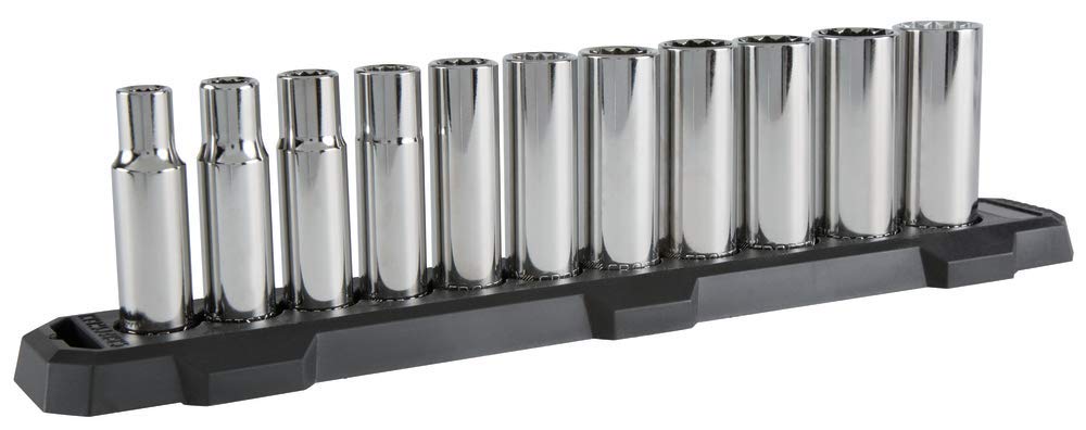 CRAFTSMAN Deep Socket Set, 1/2-Inch Drive, SAE, 12-Point, 11-Piece (CMMT12048)