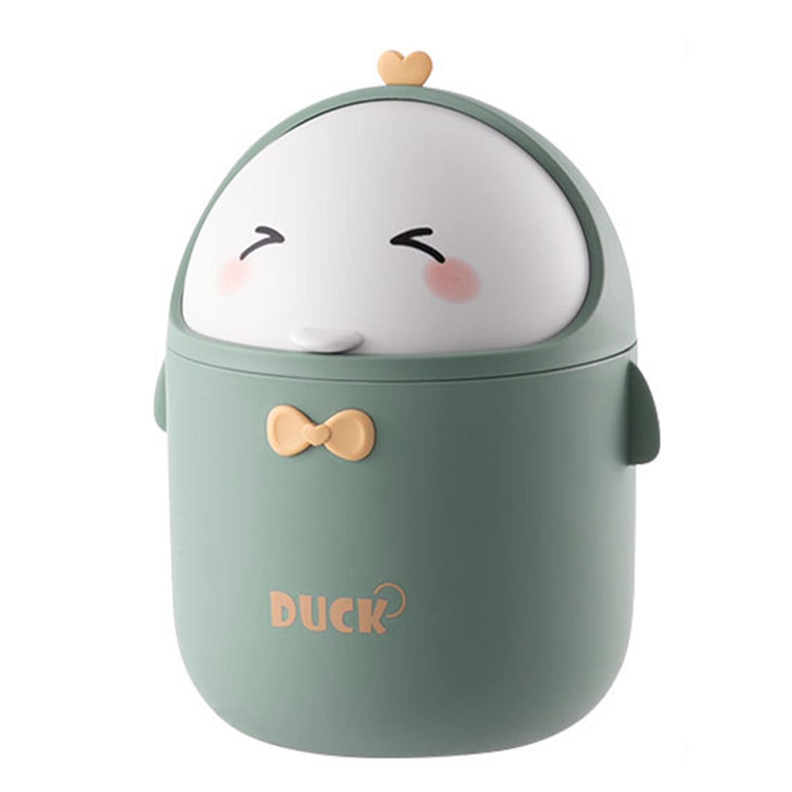 Greyoe Desk Bin, Mini Bin, Small Bin, Kitchen Bin Bedroom Bin Desktop Trash Can Small Desktop Trash Can Bathroom Trash Can Bathroom Kitchen Portable Cute Cartoon Style Trash Can