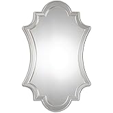 Uttermost Elara Antiqued Silver 27" x 43" Quatrefoil Wall Mirror