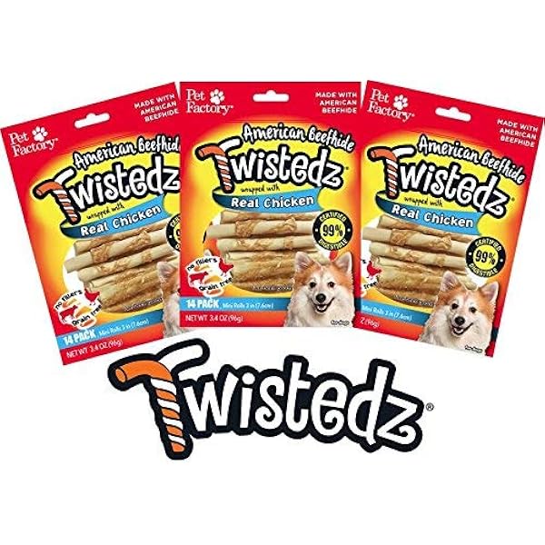 Sahne Sortiment Mammut dog dazzlers chicken roll double color sticks