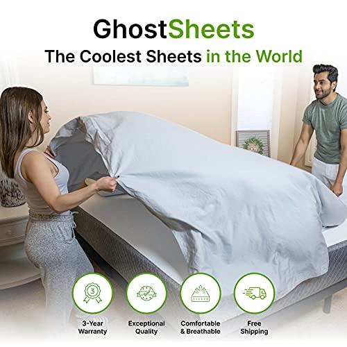 GhostBed King Cooling Supima Cotton and Tencel Luxury Sheet Set