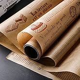 TEEWAL Baking Paper, High Temperature Resistant, Waterproof and Greaseproof, Non-Stick Baking Paper Roll for Cooking, Grilling, Steaming and Air Fryer, Brow 30cm x 8m/ 0.98 x 26.24 Feet