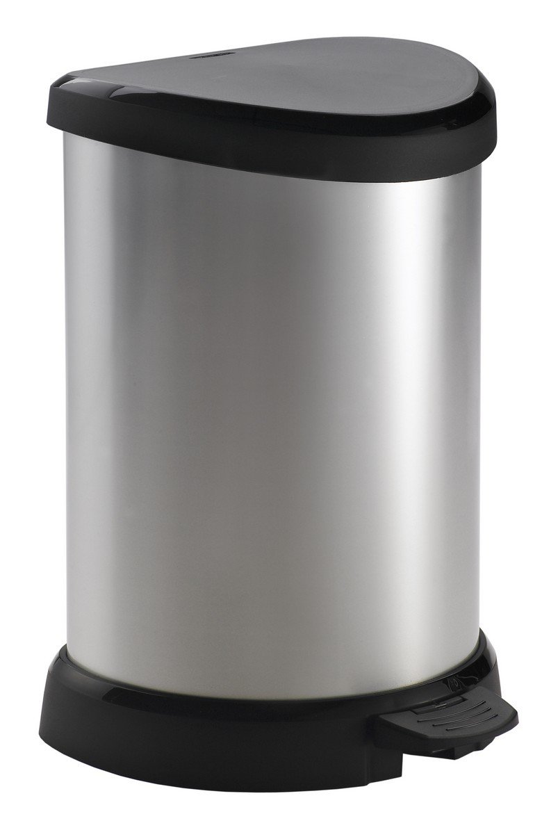 Curver 185380 Polypropylene Pedal Bin, metal, (20L) EU
