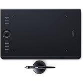 Wacom PTH660 Intuos Pro Digital Graphic Drawing Tablet for Mac or PC, Medium, Black
