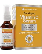 20% Vitamin C Serum For Face - All Natural Advice, with Hyaluronic Acid & Vitamin E – Facial Serum for Deep Hydration - Organic Face Care -Proud Canadian Company (60ml / 2oz)