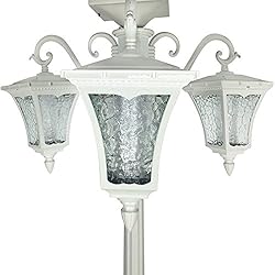 Sun-Ray 312011 Vittoria Three Head Solar Lamp Post