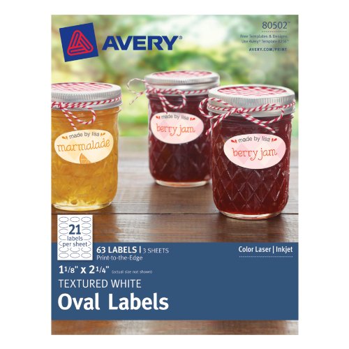 Avery Textured Oval Labels