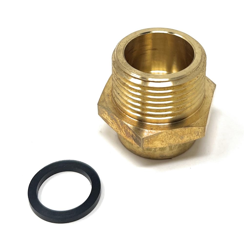 G Thread (Metric BSPT) Female to NPT Thread Male Pipe Fitting Adapter - Lead- (1/2 to 3/4 inch)