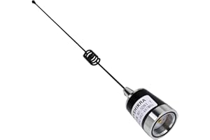 HYSHIKRA GMRS NMO Antenna, 462-467Mhz 17.7-in UHF Whip Outdoor Mobile Antenna for Kenwood Yaesu Midland Icom Motorola Transceiver