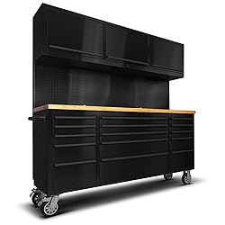 AnorTrek 72 inch 15 Drawers Tool Chest with 3 Up