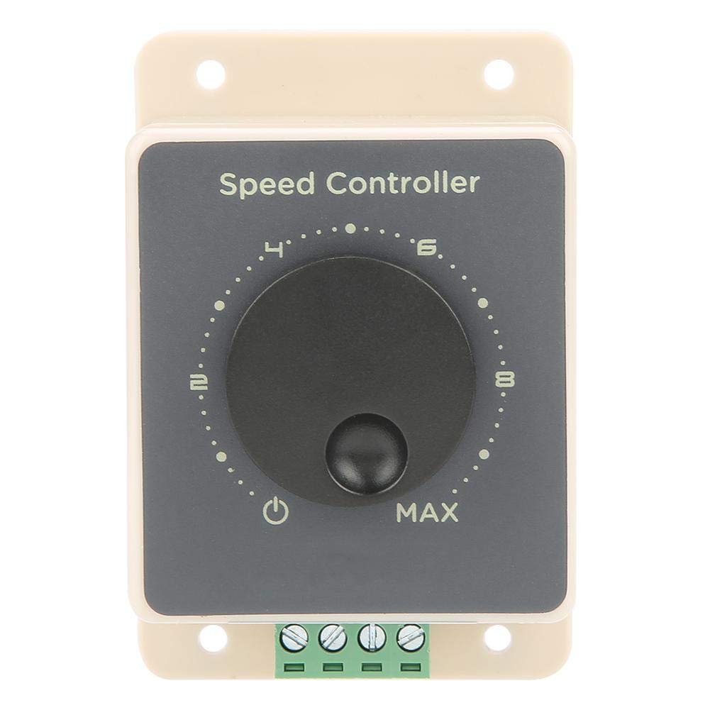 12V/24V/36V/48V 20A High Power Motor Speed Control Switch, PWM DC Motor Governor Motor Speed Controller with Start Stop Switch Speed Adjustable Stepless Governor Regulator