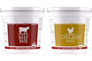 BITS N THINGS Chicken & Beef Base | Great Stock for Soups and Sauces | No Added MSG | 16 oz