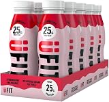 UFIT 25g Protein Shake Strawberry Ready to Drink 10 x 330 ml