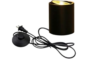 STGLIGHTING COB High Accent Uplight 7W LED Barrel Type Spotlight Decorative Light Adjustable Body 5.12ft On/Off Foot Pedal Sw