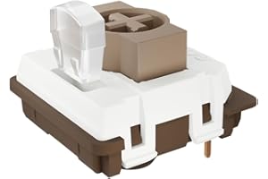 GATERON KS-33 Low Profile Chocolate Keyboard Switches, Tactile 55gf 3 Pin RGB LED Factory Pre-lubed for MX Mechanical Keyboard (110)