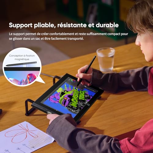 XPPen Artist 12 3rd (2025 Edition) Graphic Drawing Tablet with 12 Inch Screen, X4 Precise Stylus Pen, 2 X-Dial Wheels, 8 Shortcuts, Stand Supplied, Perfect for Nomadic Creatives
