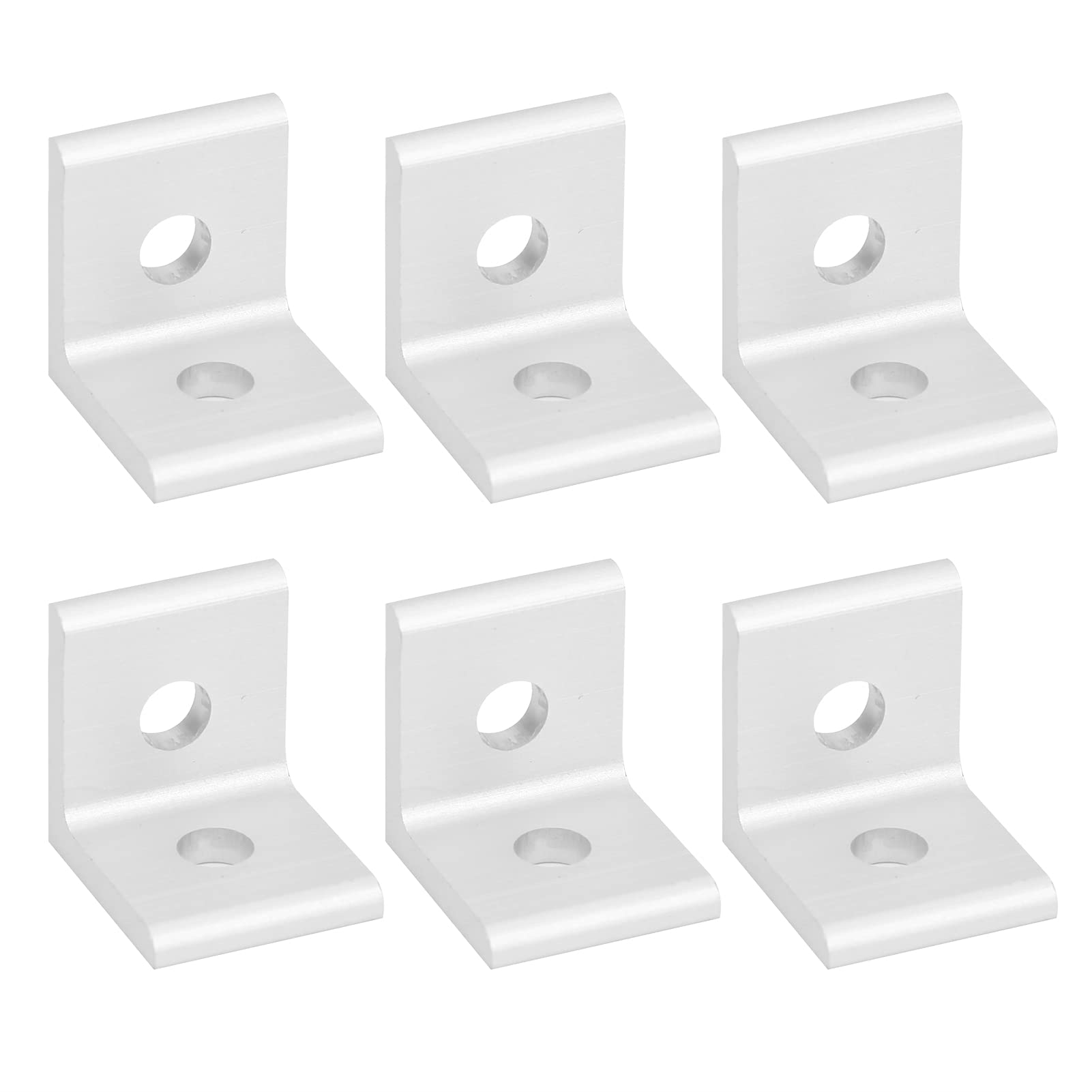 10Pcs Aluminum Angle Corner Bracket Fixed L Shape 90° Connector Aluminium Vertical Angle Piece Connecting with Strong Stability (3030)