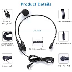 VOVIGGOL Upgraded Wired Microphone Headset with 270