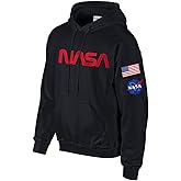 Studio 9Thirty3 NASA Hoodie – Unisex Pullover Sweatshirt with Flag & NASA Logo, Gift for Space Enthusiasts