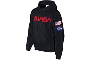 Studio 9Thirty3 Adult NASA Sweatshirt Hoodie with Flag and NASA logo, Gift for Space Enthusiast, NASA Gift