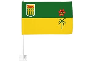 Flag of Saskatchewan Car Flag Funny Outdoor Window Clip Flag 12 X 18 Inch Double Side Car Decoration Flags Window Flags