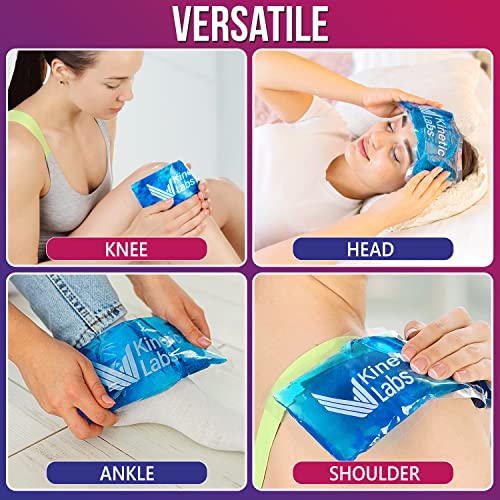 Reusable Ice Packs for Injuries (2 Pack) Labs Gel Ice Packs 9