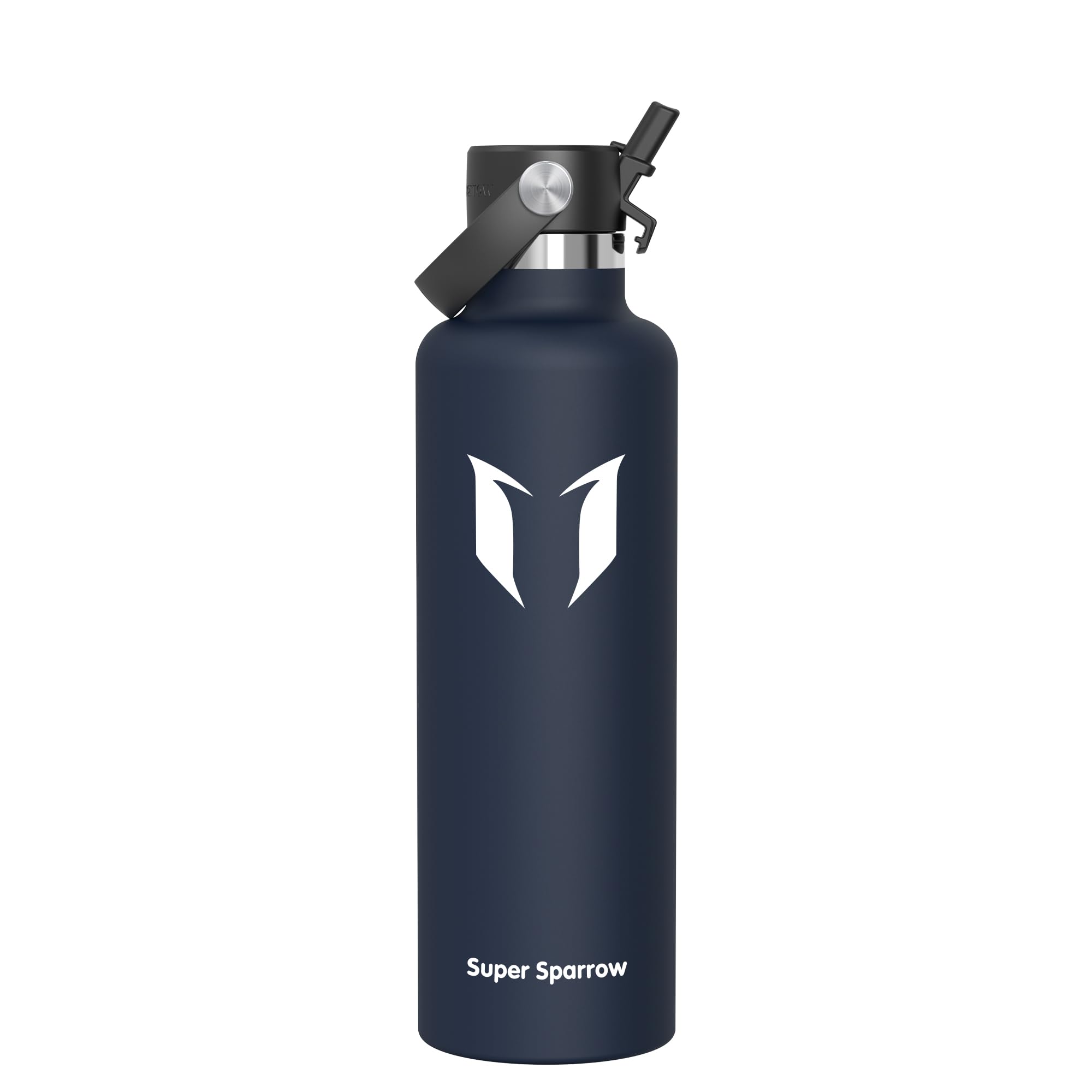 Sparrow Insulated Water Bottle 1L - FlipFlow Metal Water Bottles with Straw Lid - BPA Free - Leakproof Stainless Steel Flask for Sport, Camping, Hiking, Outdoor, Travel