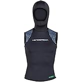 Henderson Men's Hooded Vest - Greenprene 5/3mm, Black, Size L