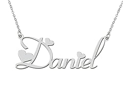Aoloshow Stainless Steel Silver Daniel Name