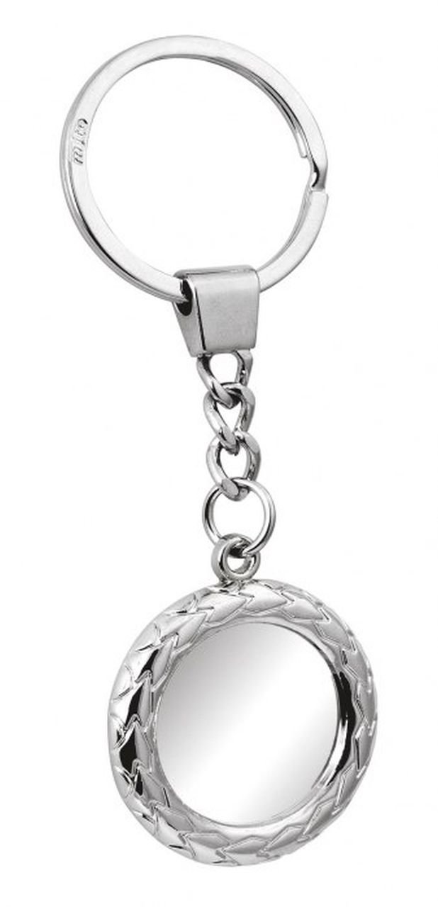 Ten Key ring with laurel cod.EL7059 cm 10,5x3,5x0,4h by Varotto & Co.