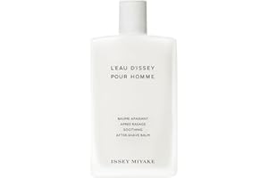 Issey Miyake L'Eau d'Issey Pour Homme Soothing After-Shave Balm for Men - Fresh, Lightly Scented Balm - Softens & Refreshes Skin - With Notes of Yuzu, Nutmeg & Sandalwood - 3.3 oz