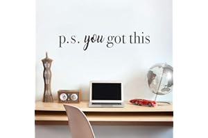 You Got This' Wall Sticker Decal Positive Attitude for Bedroom Mirror Decals Bathroom Mirror Décor