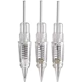 10PCS 3RL Permanent Makeup Clear Tattoo Needle Cartridges for Eyebrow Tattoo Machine (3R)